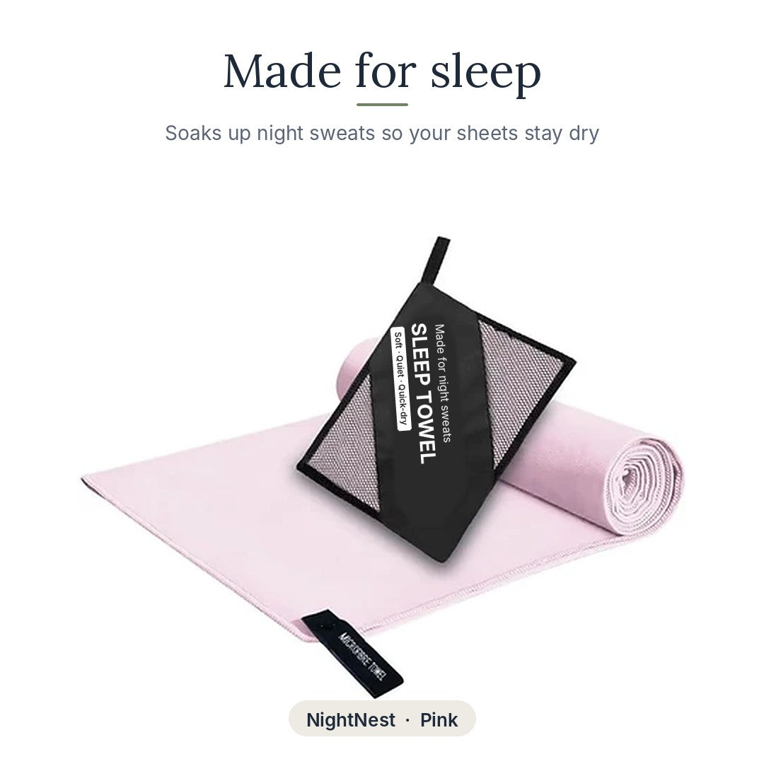 NightNest sleep towel in Pink