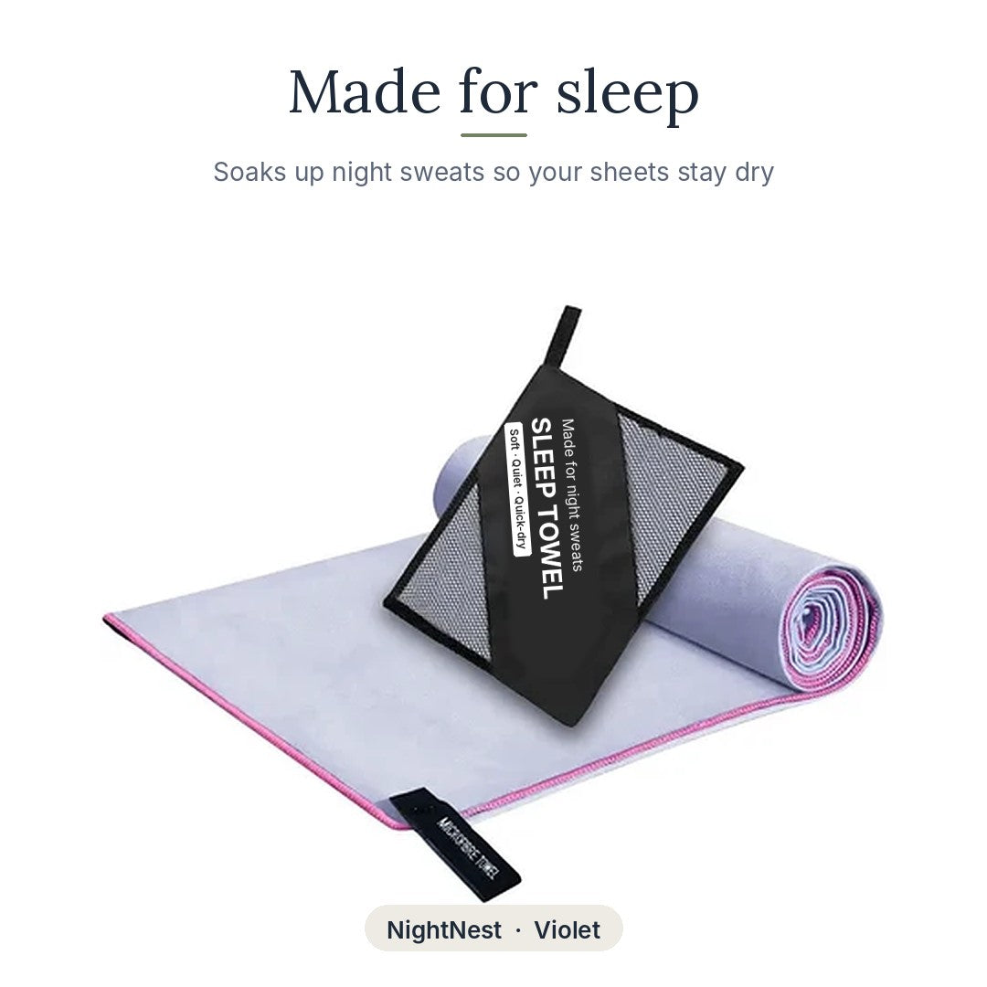 NightNest sleep towel in Violet
